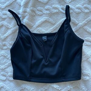 Black crop top